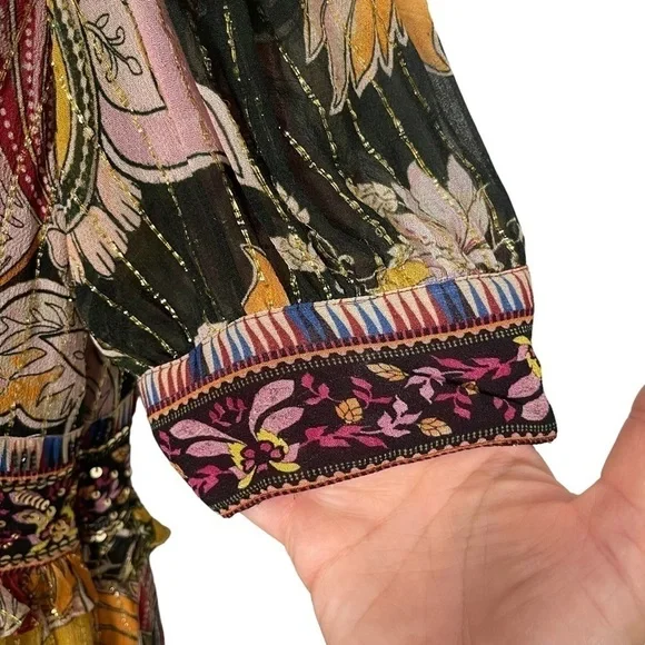 GUC Verb by Anthropologie Tunic/dress, beads, sequins, multicolour, size XSmall - Picture 4 of 17